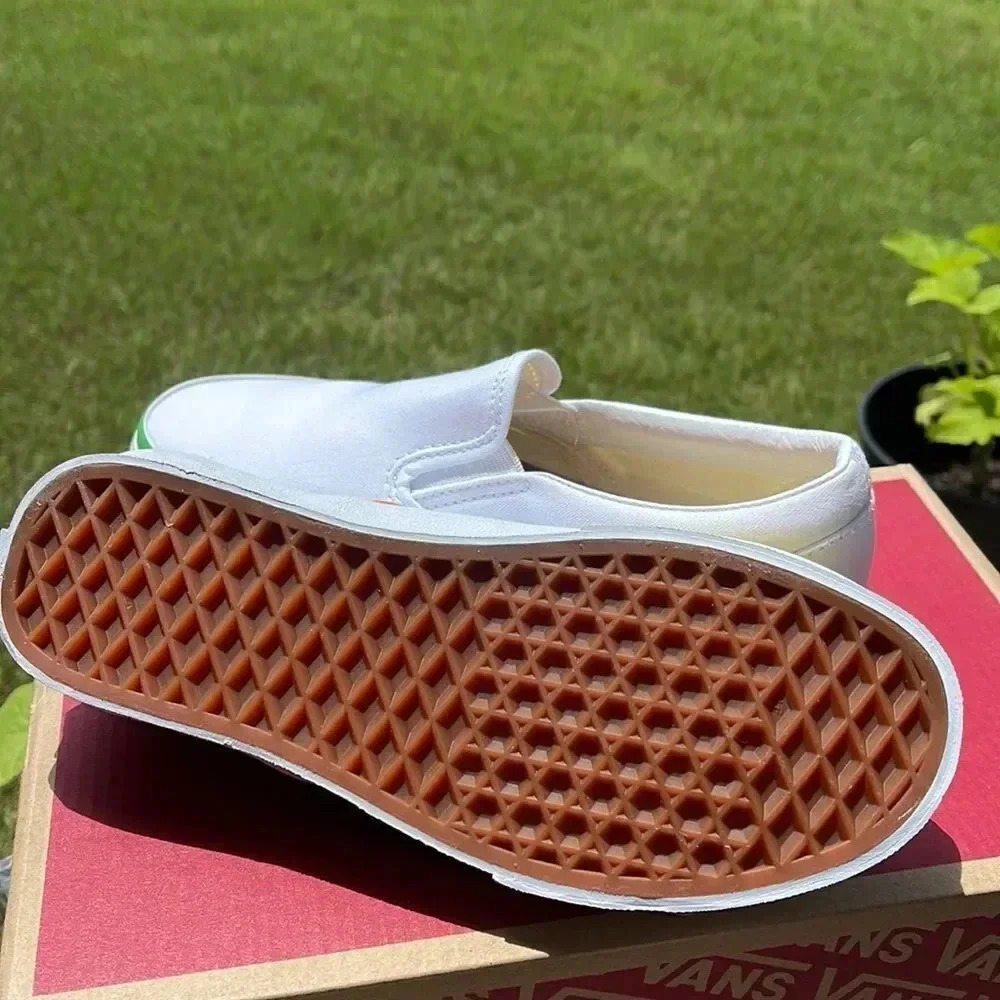 White Vans with Rainbow piping - Picture 8 of 13